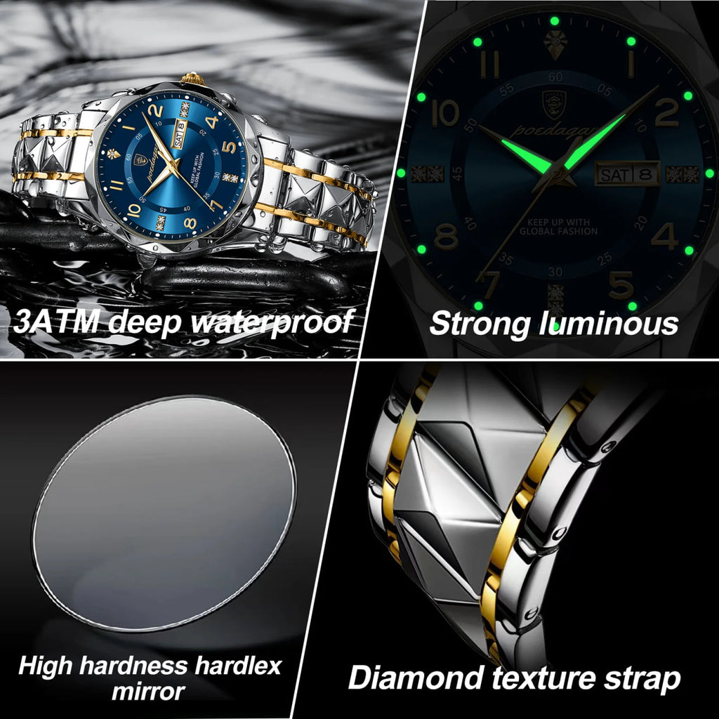 Reloj de lujo – tono Azul y oro