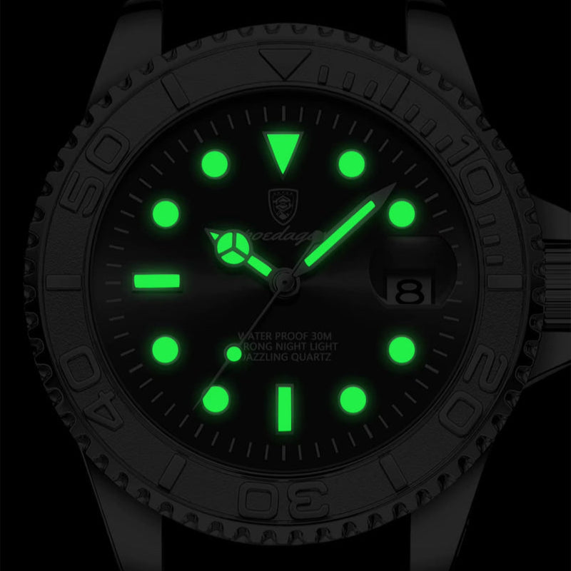 Reloj de lujo premium - tono negro y rose gold - yacht master inspired