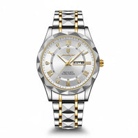 Reloj de lujo ejecutivo – tono Blanco y oro
