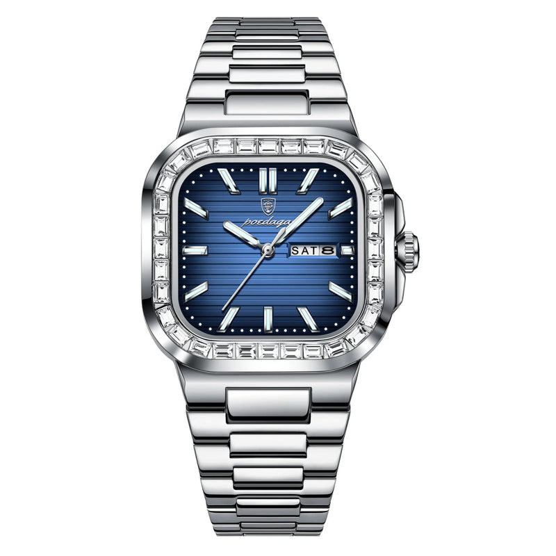 Reloj ejecutivo premiun - tono azul y acero