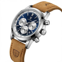 Reloj de lujo cronógrafo – Tono azul y cafe