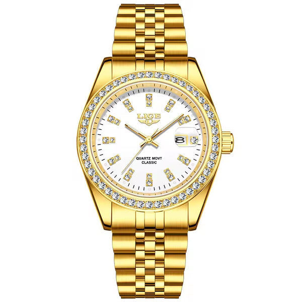 Reloj de lujo - tono full gold