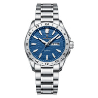 Reloj de lujo - Tono azul y acero -  explorer II inspired