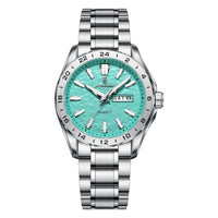 Reloj de lujo - Tono tiffany y acero - explorer II inspired