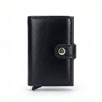 Tarjetero con broche y bloqueo RFID