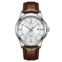 Reloj casual elegante - Tono cafe y blanco