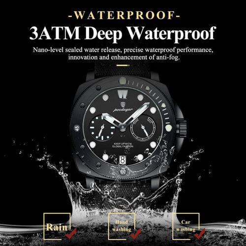 Reloj deportivo - Tono full negro estilo parenai