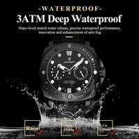 Reloj deportivo - Tono full negro estilo parenai