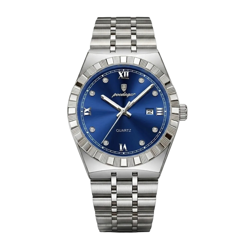 Reloj de lujo premium - tono acero y azul