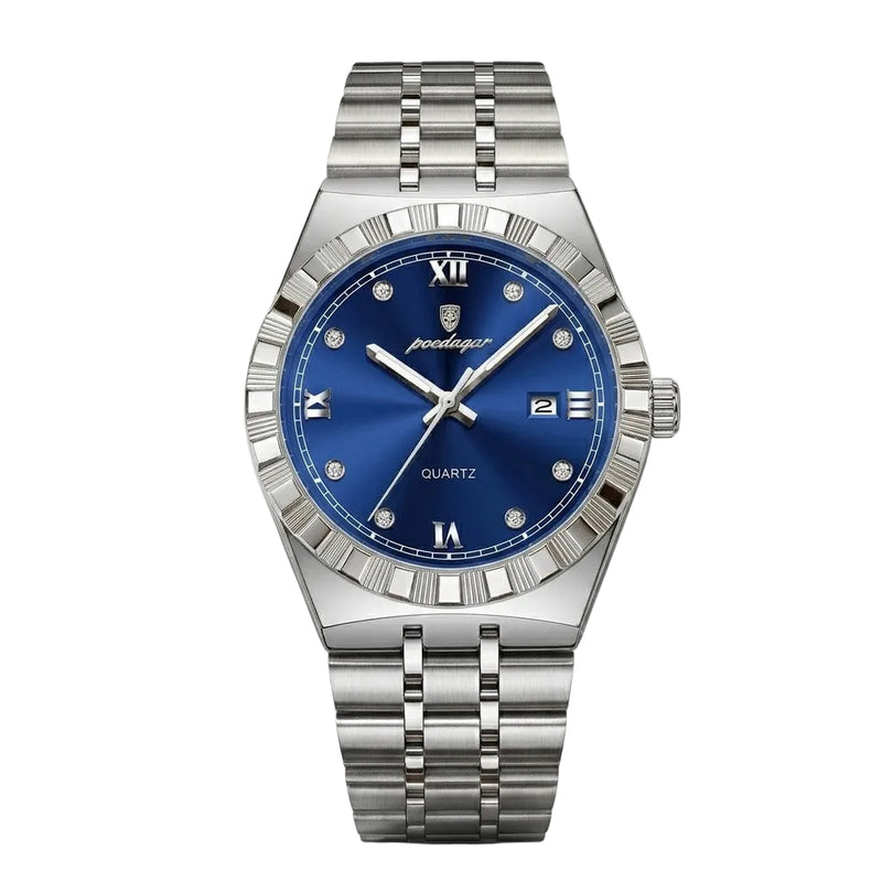 Reloj de lujo premium - tono acero y azul