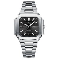 Reloj de lujo - Tono acero y negro cubitus