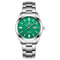Reloj de lujo - Tono acero y verde