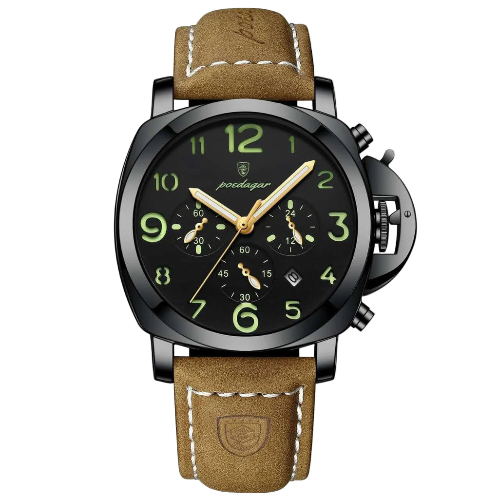 Reloj de lujo militar  - Tono negro y cafe