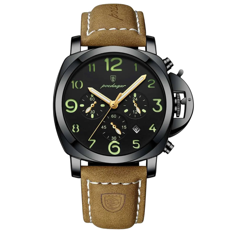 Reloj de lujo militar  - Tono negro y cafe