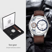Reloj casual - Tono blanco y acero (correas intercambiables)