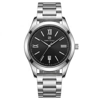 Reloj de lujo elegante minimalista - Tono acero y negro