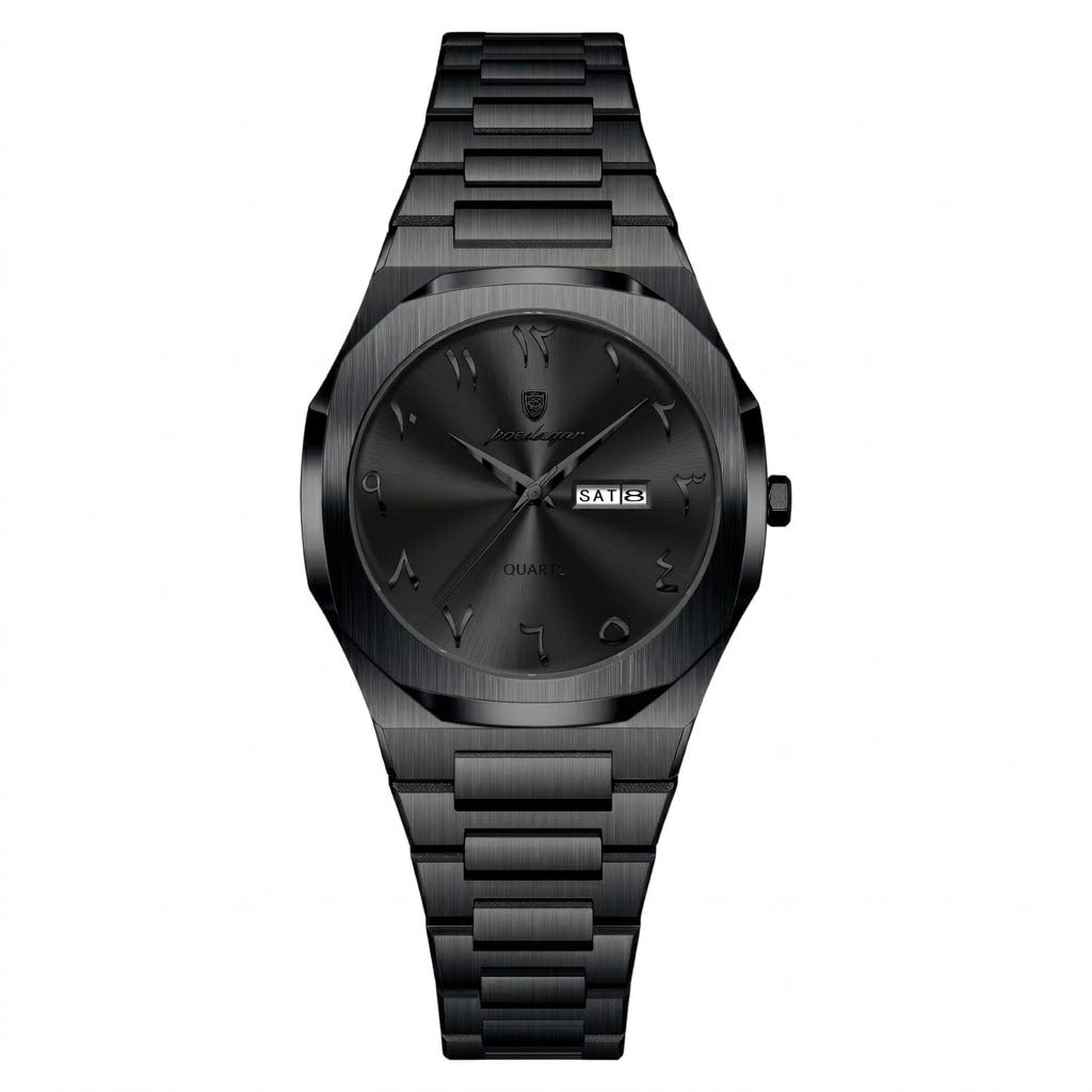 Reloj premiun de lujo arabe - Tono full negro (Dama)