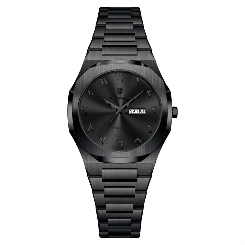 Reloj premiun de lujo arabe - Tono full negro (Dama)