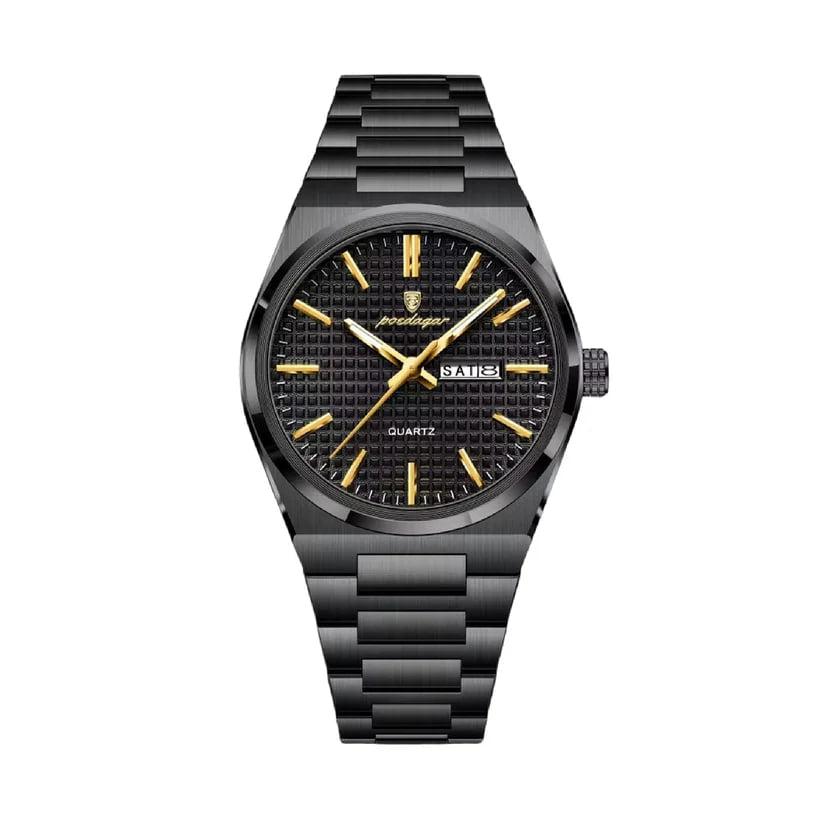 Reloj de lujo ejecutivo - Full black & gold