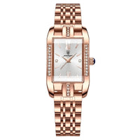 Reloj de lujo para dama - Tono rosegold y blanco