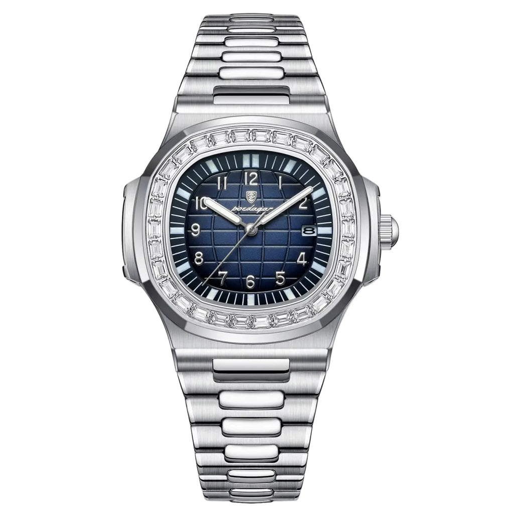 Reloj de lujo premium - tono azul y acero