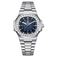 Reloj de lujo premium - tono azul y acero