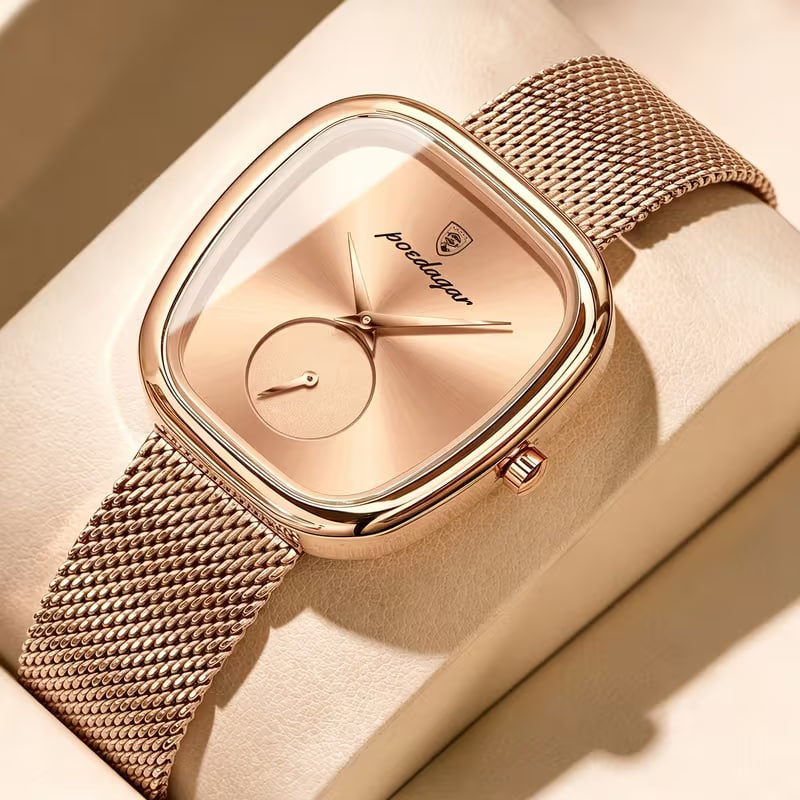 Reloj de lujo minimalista para dama - Tono Rose gold