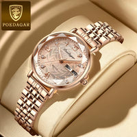 Reloj de lujo premiun para dama - Tono rosegold
