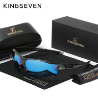KINGSEVEN® Sport TR-90 Aerodynamic Riding Sunglasses LS961 gris azul