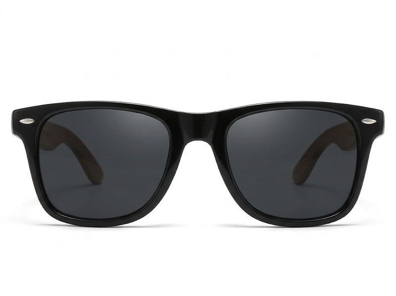 KINGSEVEN® Handcrafted Wooden Polarized Sunglasses W5520 negros