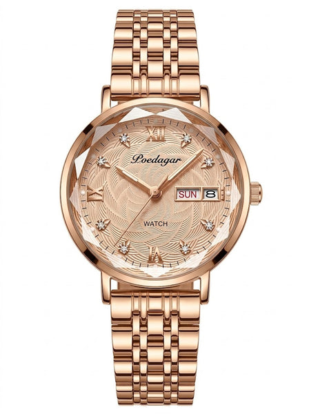 Reloj de lujo premiun para dama - Tono rosegold