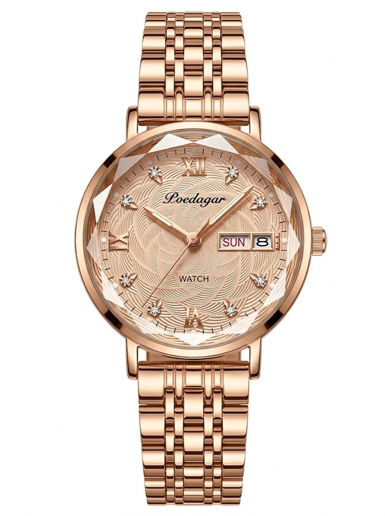 Reloj de lujo premiun para dama - Tono rosegold