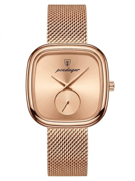 Reloj de lujo minimalista para dama - Tono Rose gold