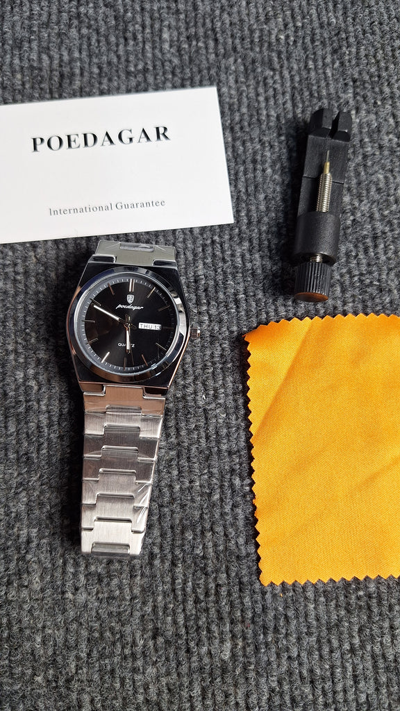 Reloj de lujo ejecutivo - tono negro y acero outlet - AltusSV | Relojes y Accesorios para Hombre