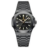 Reloj de lujo minimalista - tono negro total