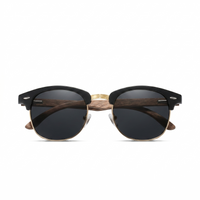 KINGSEVEN® Wooden HANDMADE Sunglasses N5516 Black
