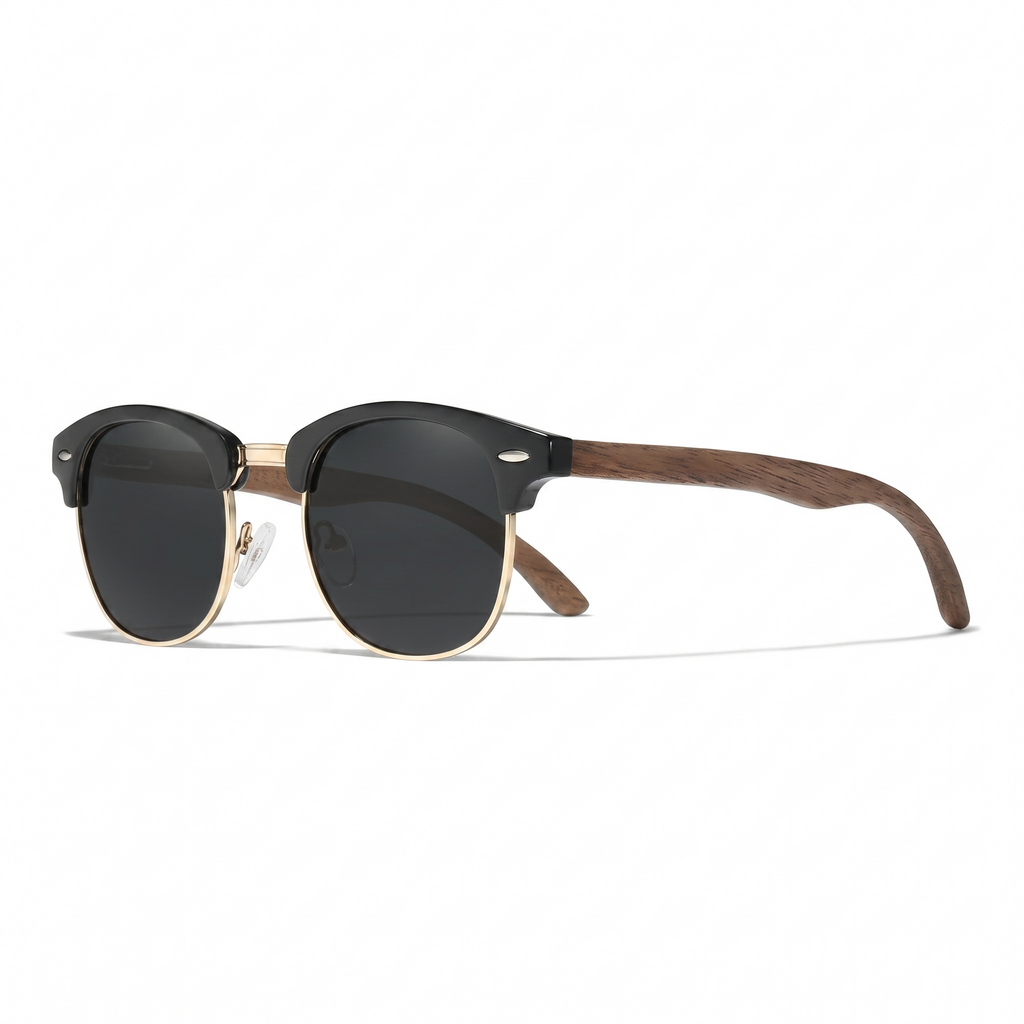 KINGSEVEN® Wooden HANDMADE Sunglasses N5516 Black