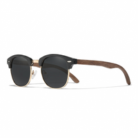 KINGSEVEN® Wooden HANDMADE Sunglasses N5516 Black